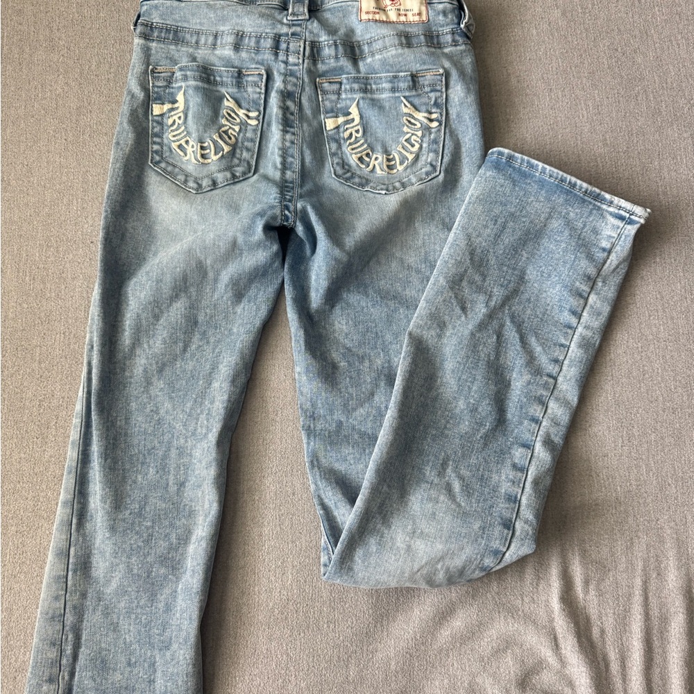 True Religion Light Blue Boot Cut Jeans